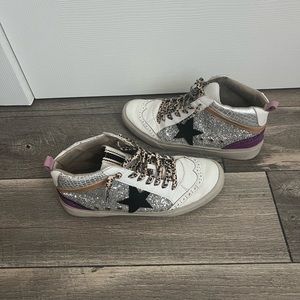 Rina high top glitter shoes